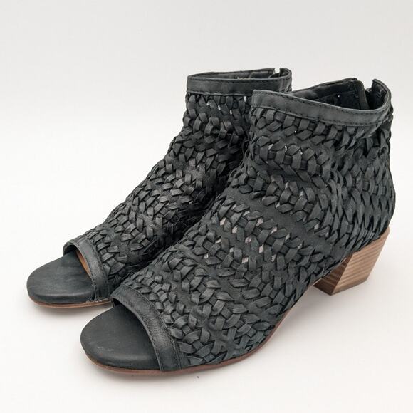 Lucky Brand Mofira Open Toe Women's Bootie Black size US7 - Picture 1 of 12